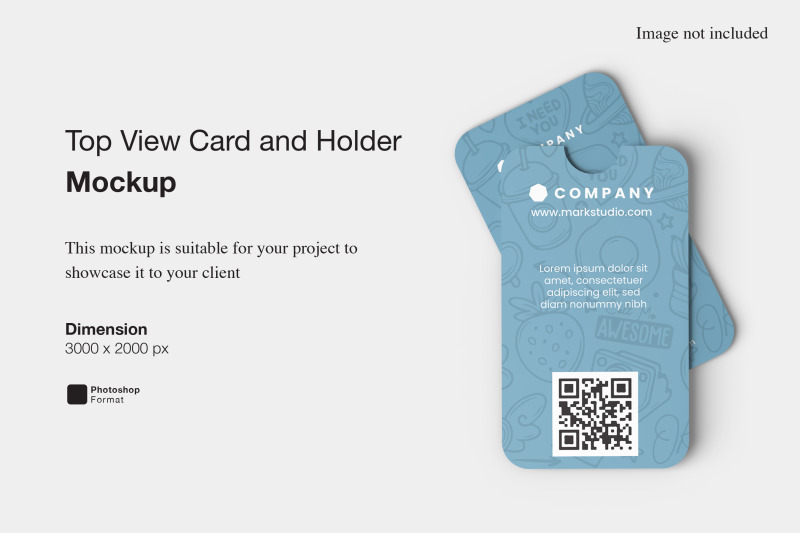 top-view-card-and-holder-mockup