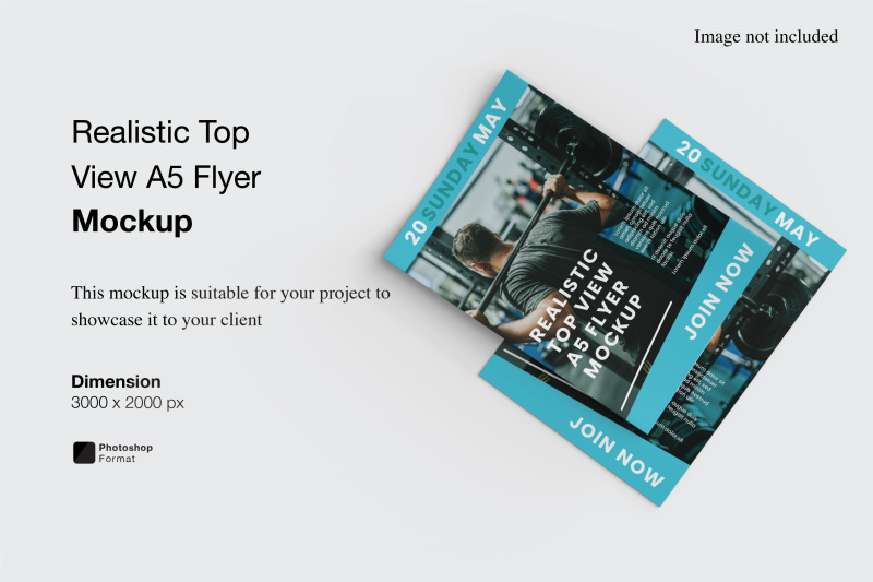 realistic-top-view-a5-flyer-mockup