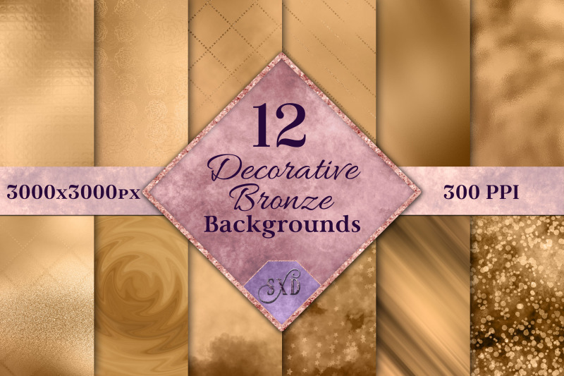 decorative-bronze-backgrounds-12-image-textures-set