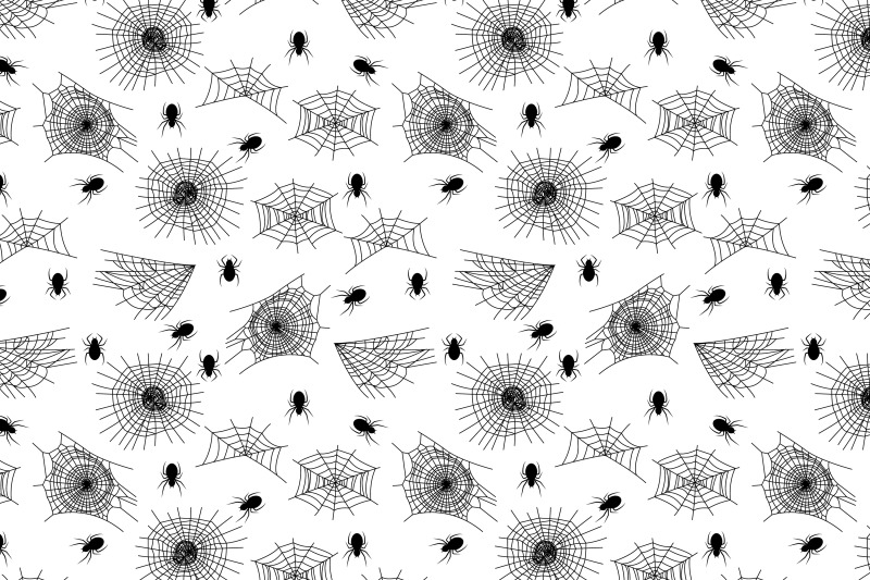 cute-pattern-with-spider-and-webs-ornament