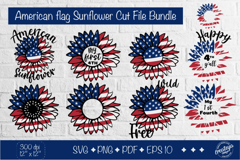 patriotic-svg-bundle-with-american-sunflower-sunflower-us-flag-svg-4