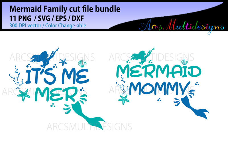 mermaid-svg-family-cut-file-bundle