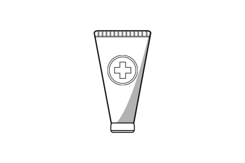 medical-icon-with-line-lotion-care