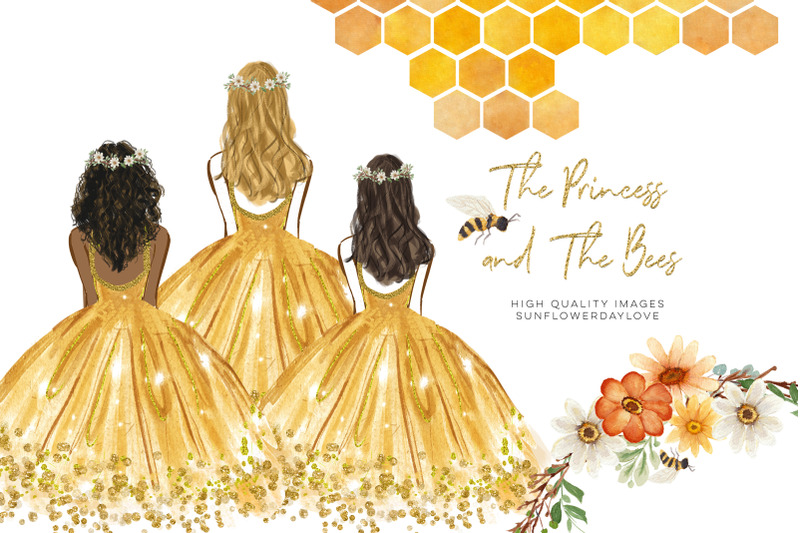 the-princess-and-the-bees-daisies-and-bee-daisies-amp-bee-watercolor