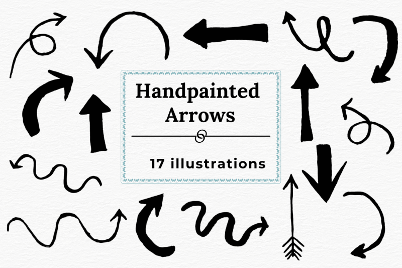 handpainted-inky-watercolor-arrows-png