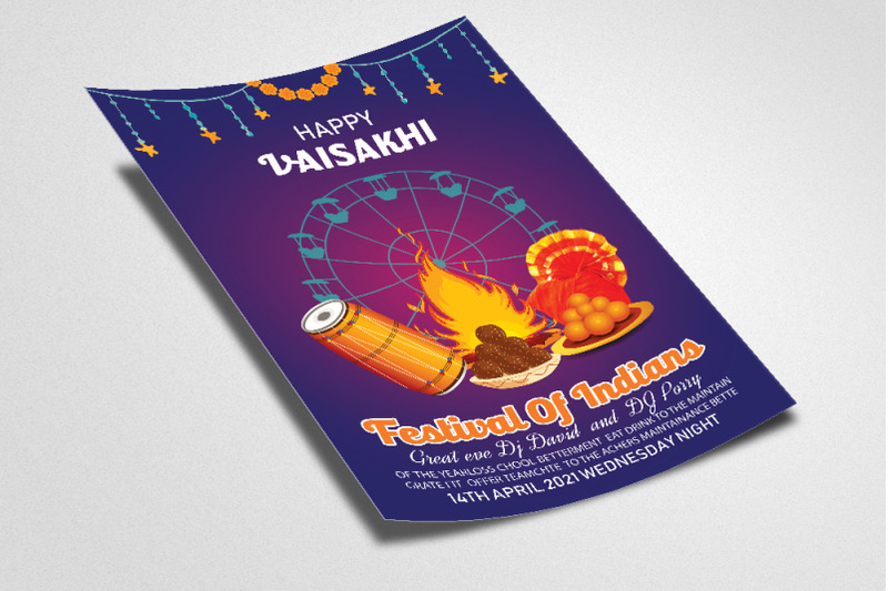 baisakhi-event-flyer-template