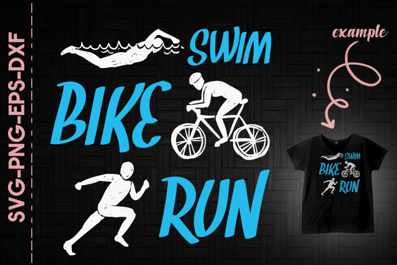 swim-bike-run-triathlon-running