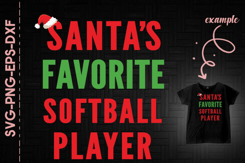 santa-039-s-favorite-softball-player-xmas