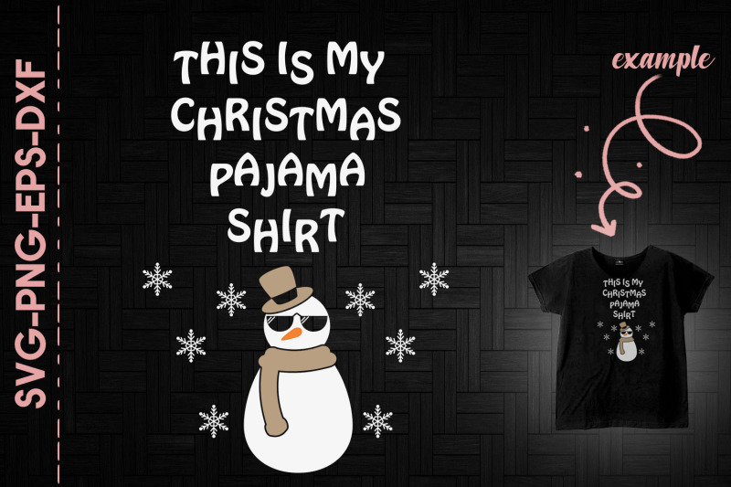 snowman-my-christmas-pajama-shirt