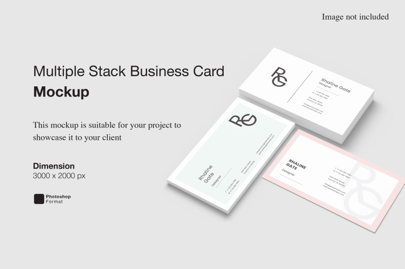 multiple-stack-business-card-mockup
