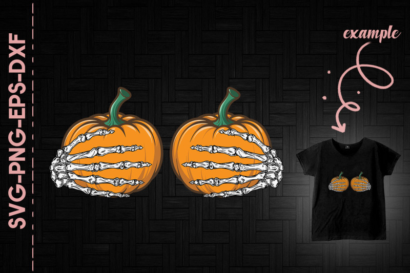 funny-pumpkins-bone-hands-halloween