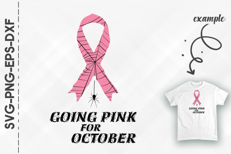 Going Pink For October Ribbon Spider for Cutting Machines