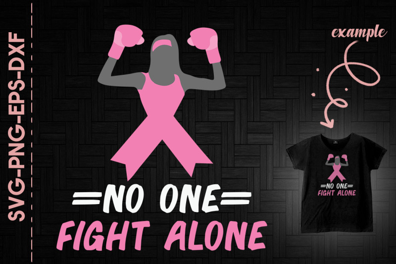 no-one-fights-alone-ribbon-strong-girl