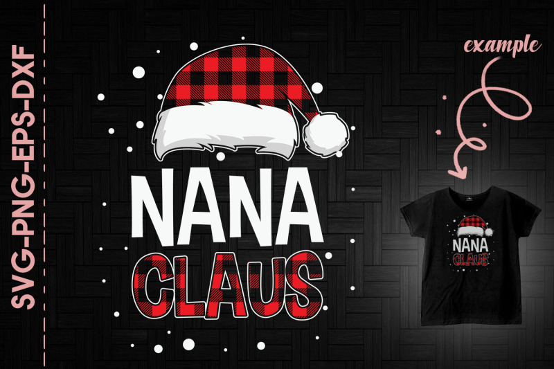 nana-claus-red-plaid-christmas-santa-hat