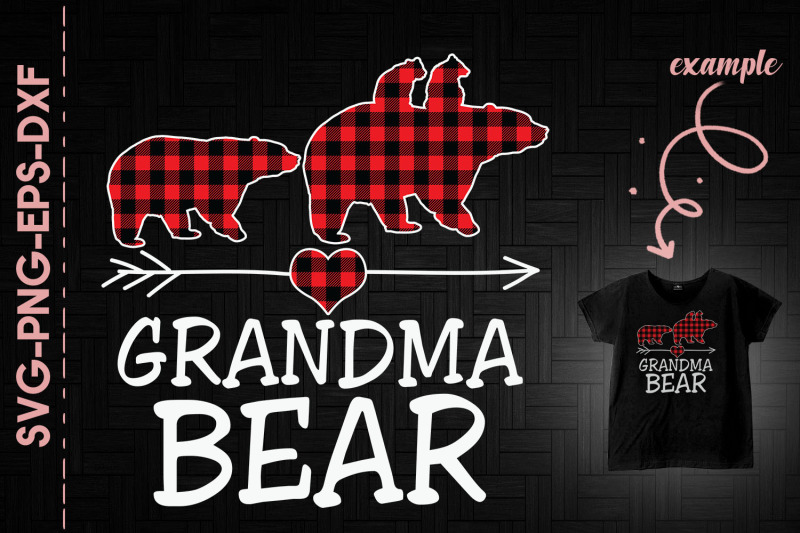 grandma-bear-red-plaid-family-bears