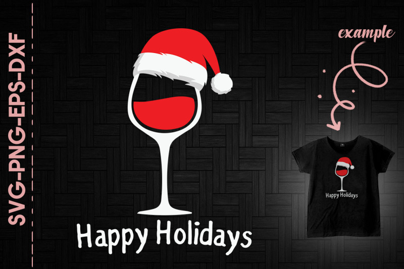 happy-holidays-christmas-wine-santa-hat