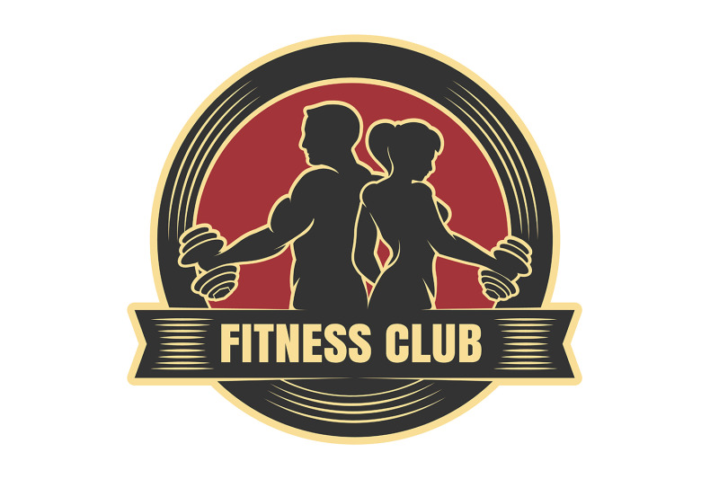 fitness-club-logo-with-exercising-athletic-man-and-woman