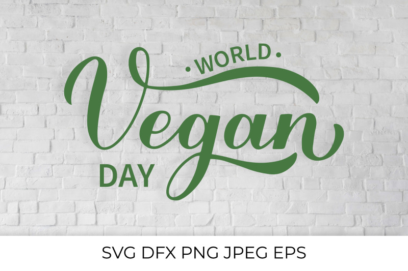 world-vegan-day-calligraphy-lettering