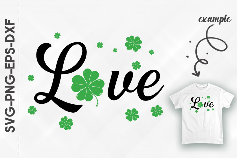 love-green-shamrock-st-patrick-039-s-day