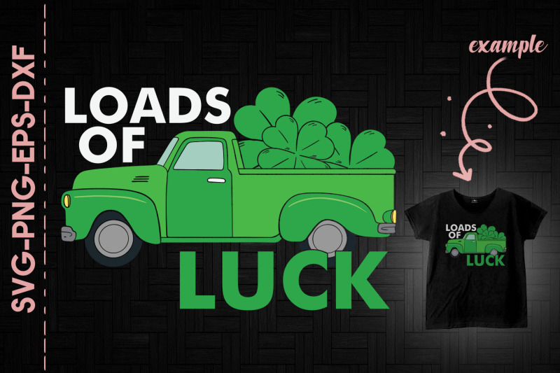 loads-of-luck-green-truck-shamrock