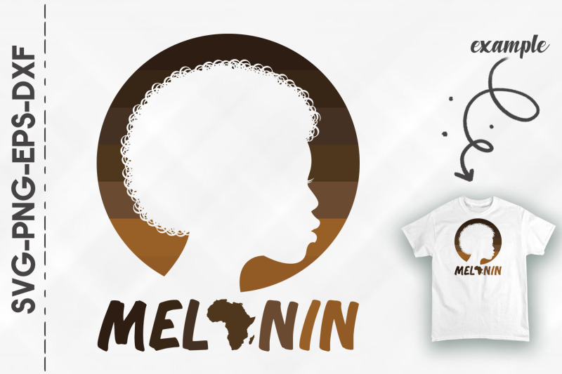 melanin-africa-map-black-woman-retro-blm