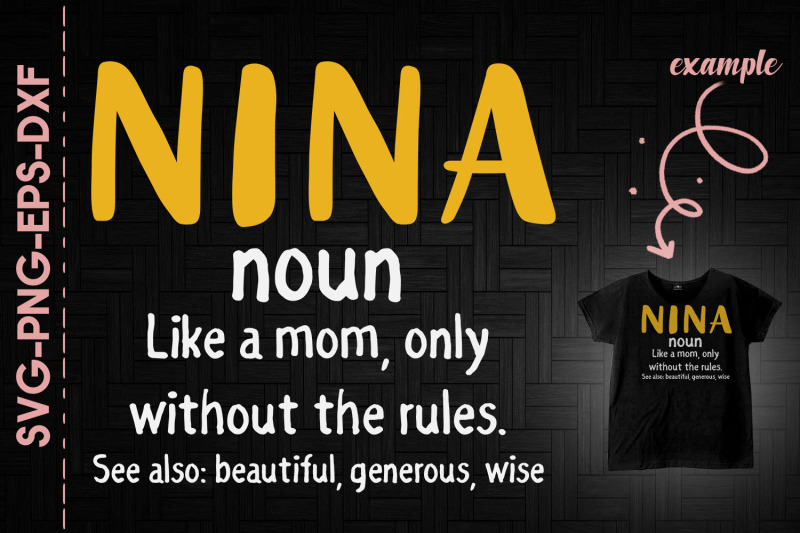 nina-defination-mama-mothers-day-gift