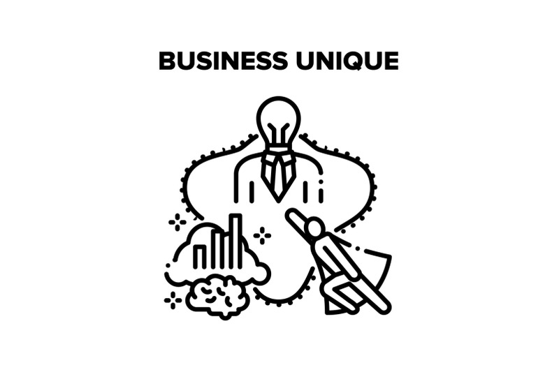 business-unique-success-idea-vector-black-illustration