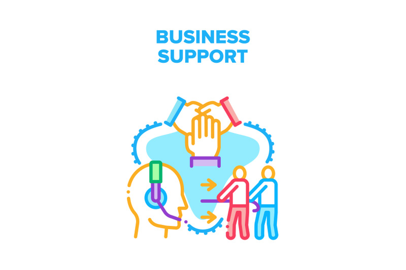 business-support-and-advise-vector-concept-color