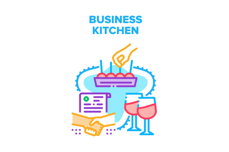 business-kitchen-meeting-vector-concept-color