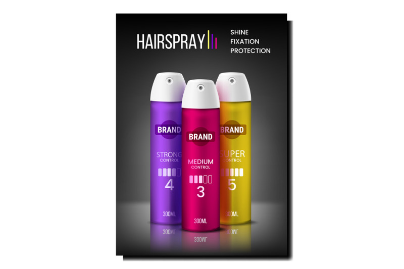 hairspray-cosmetic-creative-promo-banner-vector