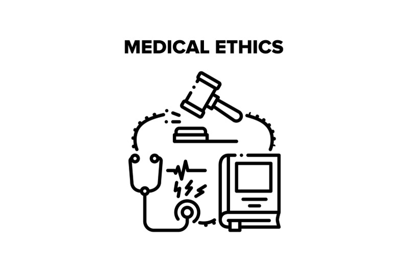 medical-ethics-professional-vector-black-illustration