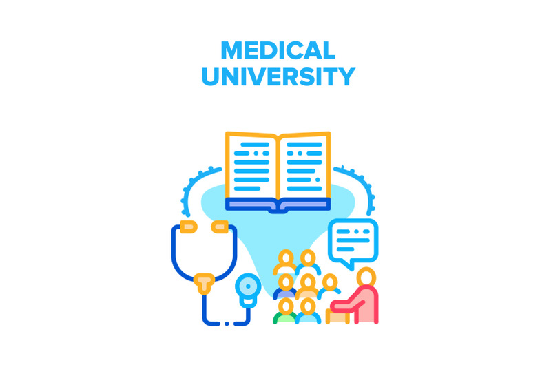 medical-university-education-vector-concept-color