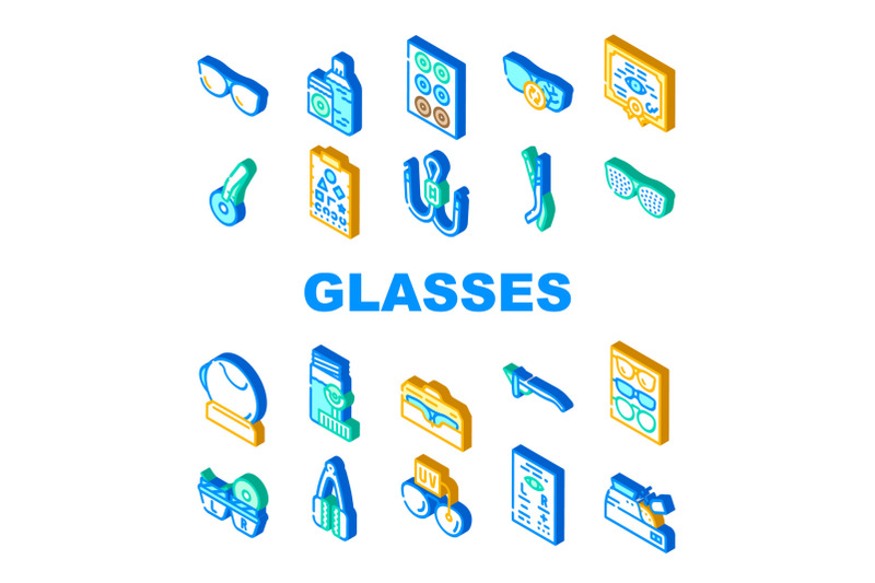 eye-glasses-and-lens-collection-icons-set-vector