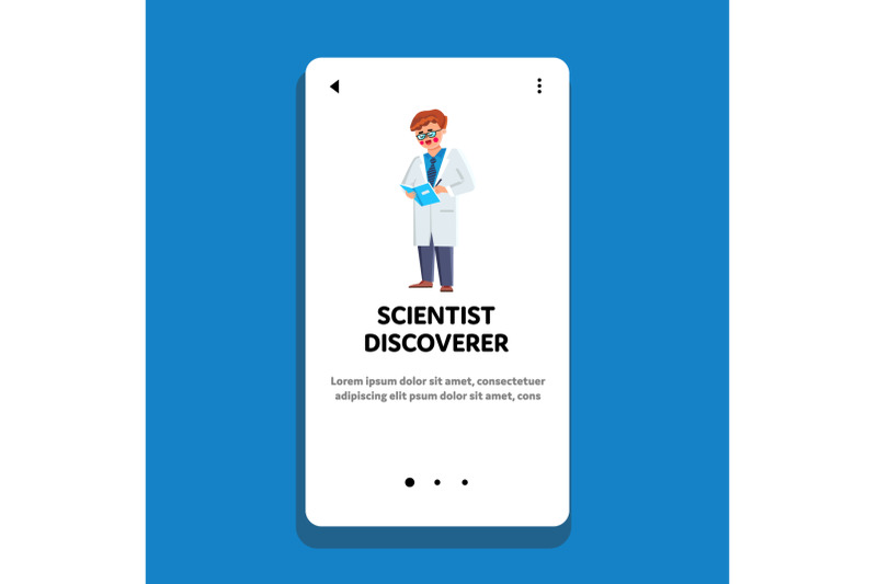 scientist-discoverer-noting-test-result-vector