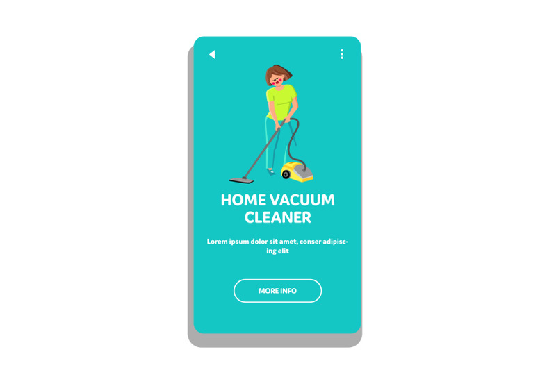 home-vacuum-cleaner-device-use-housewife-vector