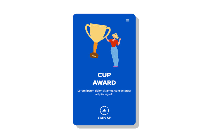 cup-award-holding-sport-event-winner-woman-vector