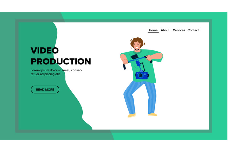 video-production-worker-man-making-movie-vector