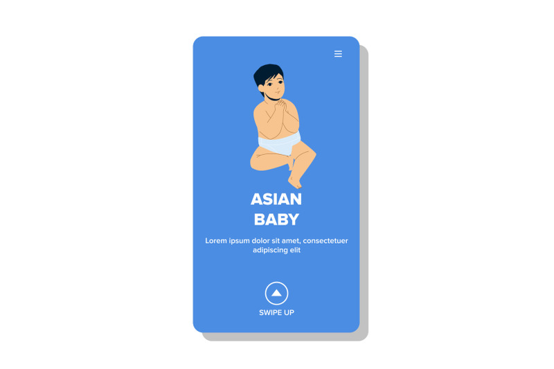 asian-baby-funny-time-in-day-nursery-room-vector