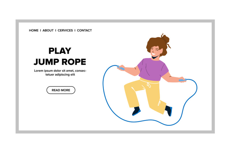 girl-play-jump-rope-sport-accessory-in-gym-vector