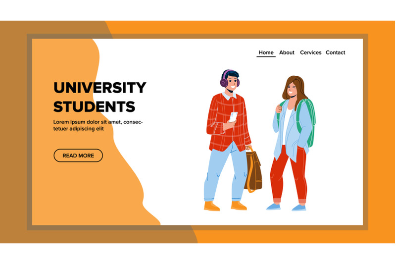 university-students-waiting-lesson-together-vector