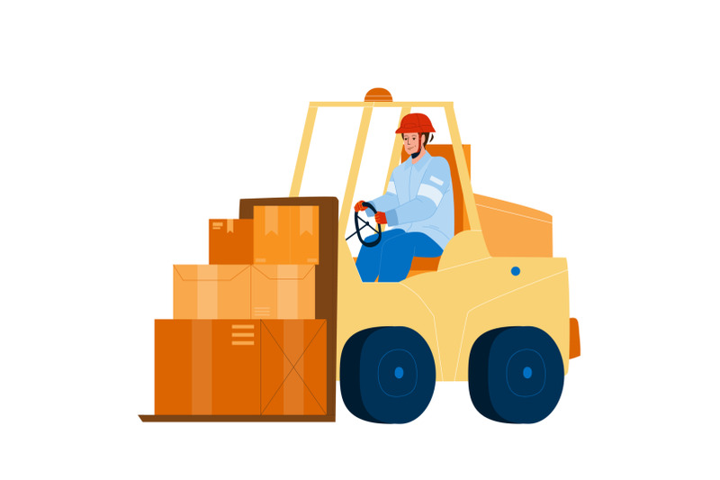 forklift-worker-driving-truck-in-warehouse-vector