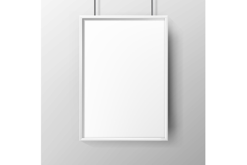poster-blank-advertising-paper-with-frame-vector