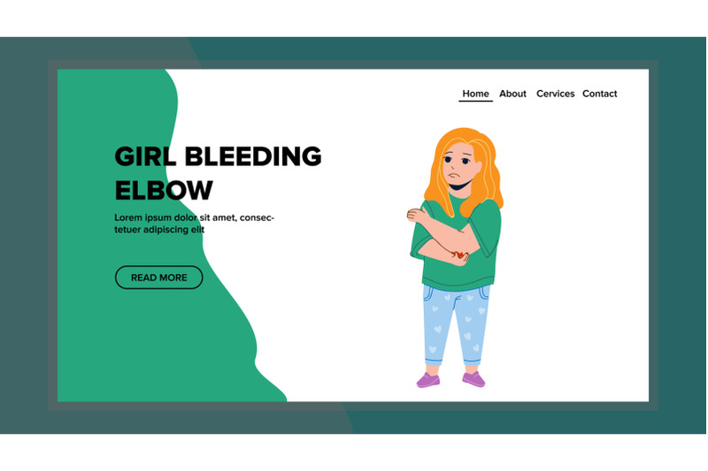 girl-with-bleeding-elbow-after-accident-vector