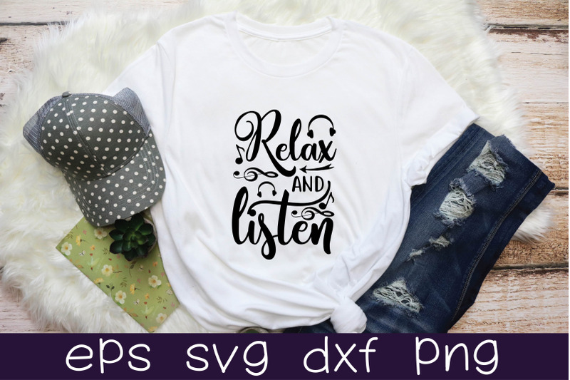 relax-and-listen-svg-design