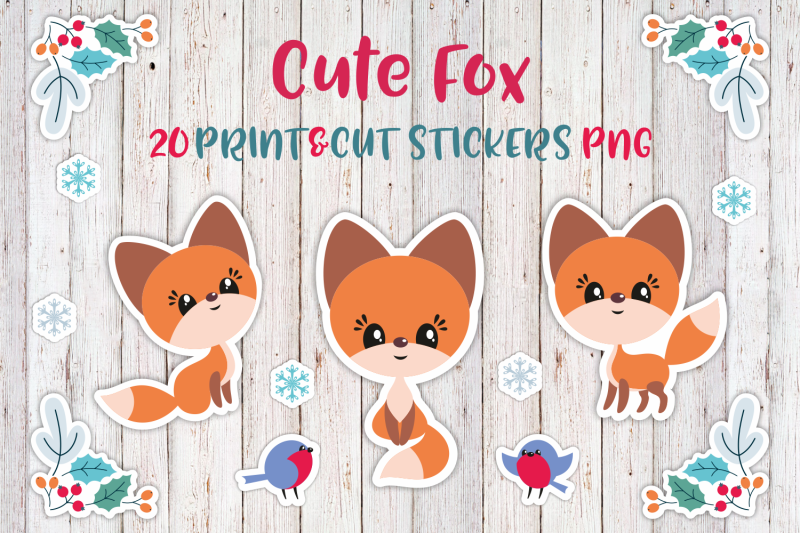 cute-fox-christmas-printable-stickers-png