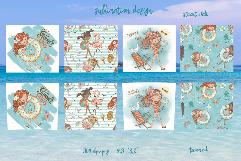 beach-girls-tumbler-sublimation-design-20-oz-skinny-tumbler