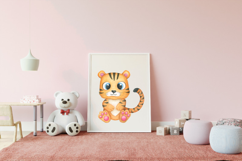 watercolor-clipart-cute-tiger-sublimation-animals-birthday