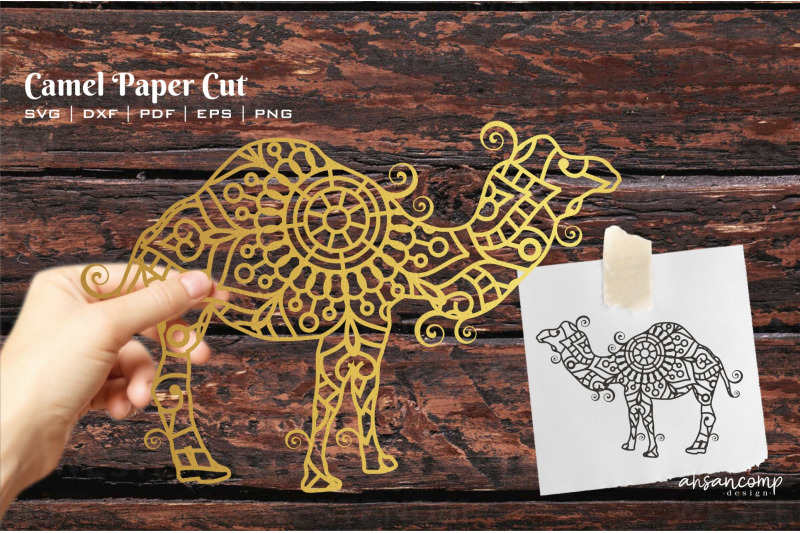 camel-paper-cut-template-for-cutting