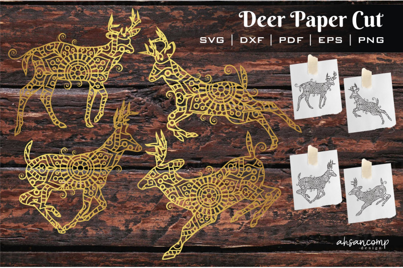 deer-paper-cut-vector-illustration-template-for-cutting