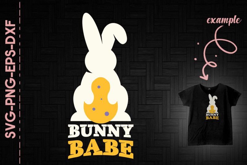 Bunny Babe Happy Easter for Silhouette